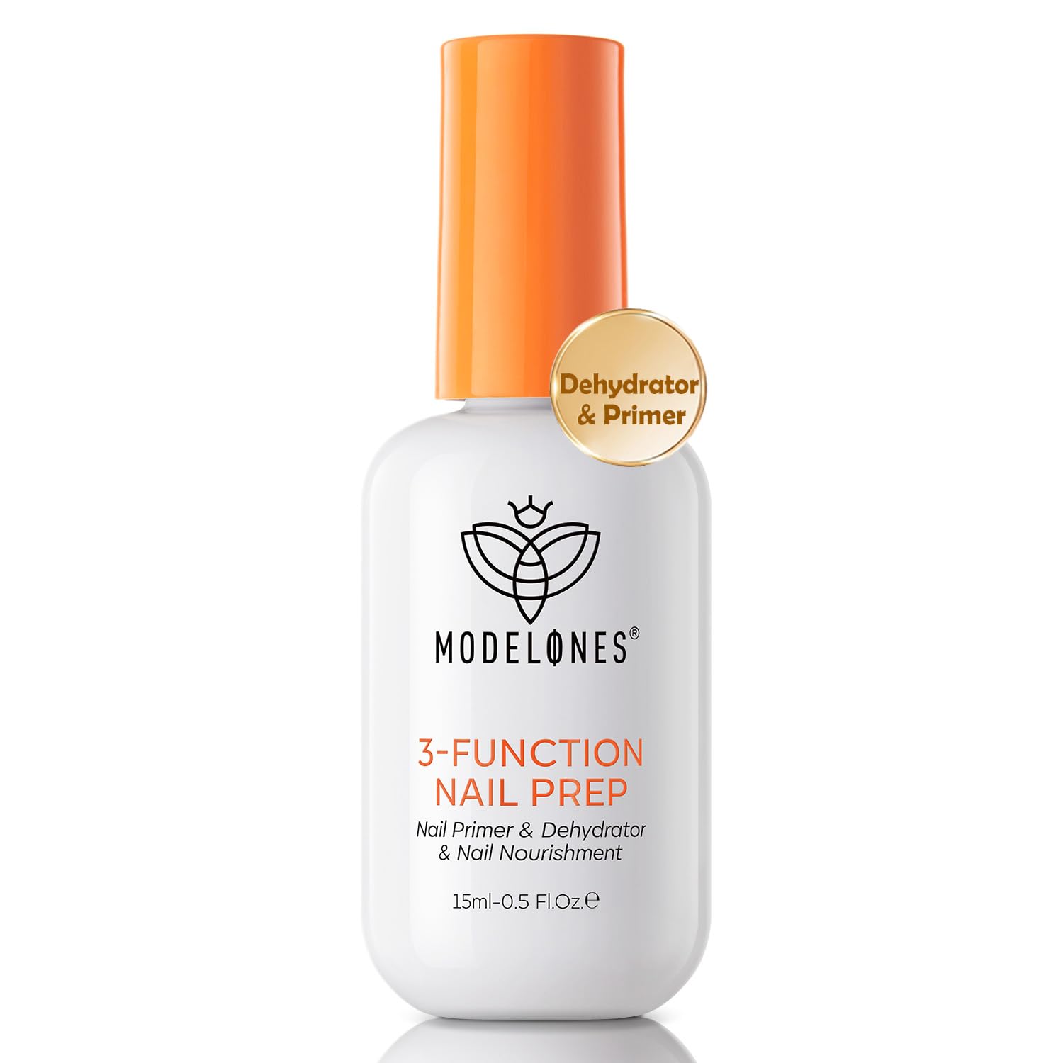modelones Nail Dehydrator and Primer, 3-in-One HEMA-Free Nourishing Prep for Acrylic & Gel Nails, Manicure Tables Supports Growth