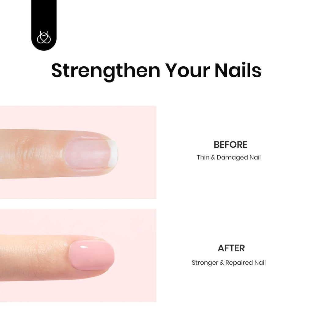 Beetles 12 Color Rubber Base Gel Polish, Nude Gel Nail Polish 5 in 1 Nude Porcelain Doll Pink Strengthener Soak Off U V Nail Art Design DIY at Home Gifts for Women