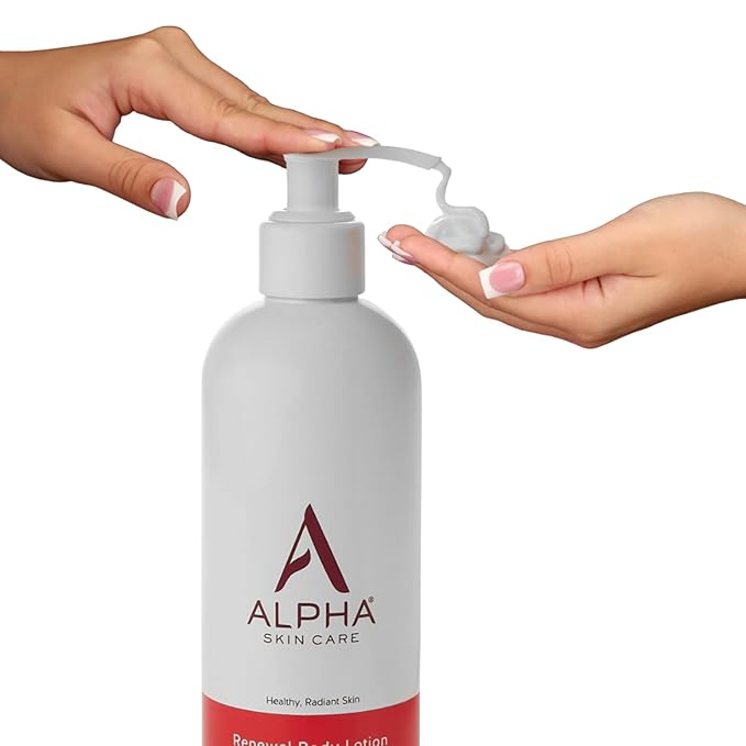 Alpha Skin Care Revitalizing Body Lotion, 12% Glycolic AHA, Simple & Effective Daily Moisturizer Hydroxy Acid, Hydrates & Exfoliates for Soft, Smooth Skin, Anti-Aging, 12 Oz, Pack of 3