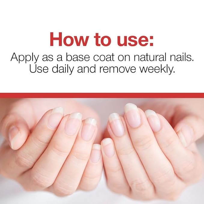 Probelle Nail Strengthener and growth, Natural Nail Strengthening Clear Nail Polish Repair Treatment, Nail Growth & Conditioning, Stops Splits, Chips, Cracks & Strengthens Damaged and Thin Nails