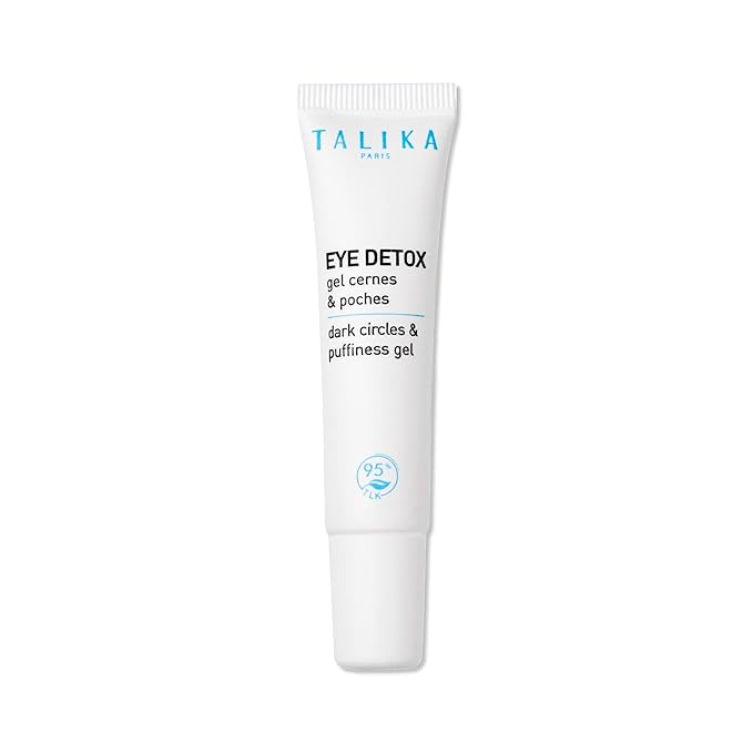 Talika Eye Detox Gel - Dark Circles & Puffiness Gel, Quick-Absorbing Eye Care, New Caffeinated Blend, Depuffing, Brightening, Instantly Awakened Eye Contour, Anti-Dark Circles 0.33 Oz