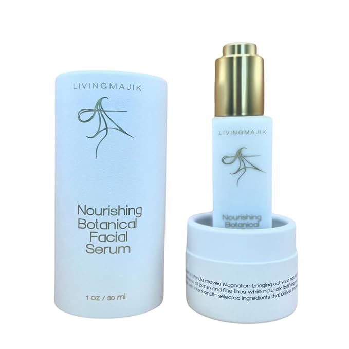 Nourishing Botanical Facial Serum | 1 oz | Anti-Aging Formula for Glowing Skin with Natural Ingredients, Antioxidants & Essential Nutrients | Vegan & Cruelty-Free