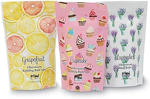 Primal Elements Detoxifying Sea Salt Soak, Bubbling Aromatherapy Salts, Tahitian Vanilla, 12 oz Resealable Bag