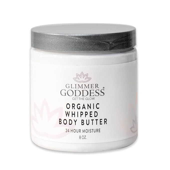 GLIMMER GODDESS Organic Body Butter - 8oz (Coconut Vanilla)