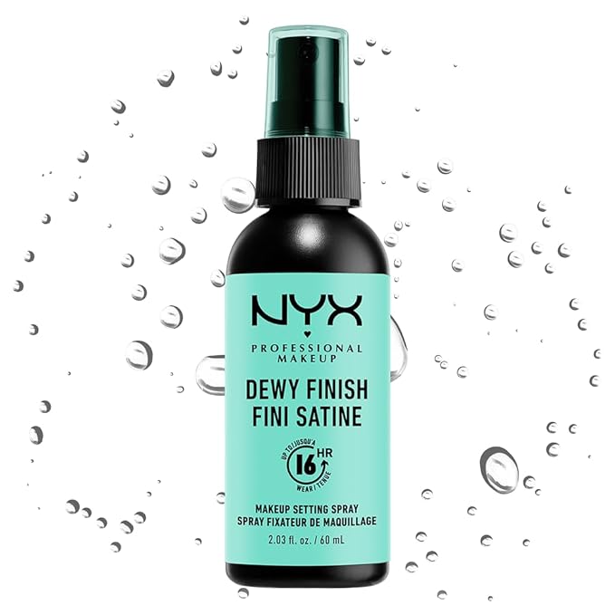 NYX PROFESSIONAL MAKEUP Makeup Setting Spray - Dewy Finish, Long-Lasting Face Mist for up to 16HR Wear, Vegan Formula