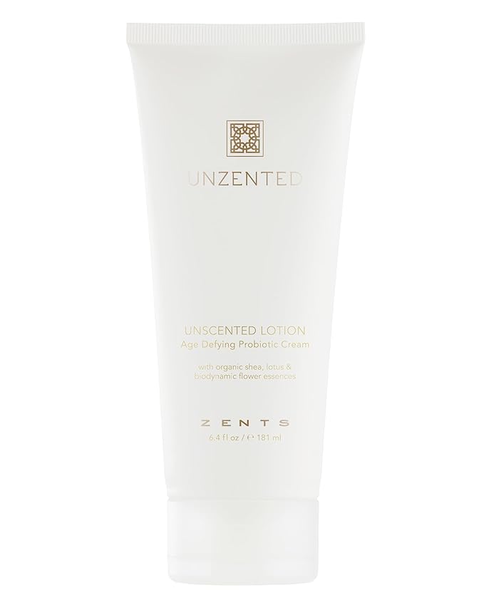 Zents Age-Defying Probiotic Body & Hand Lotion (Fragrance-Free) | Moisturizing Lotion with Hyaluronic Acid & Organic Shea Butter | Nourishes & Hydrates Skin | 6.4 fl oz