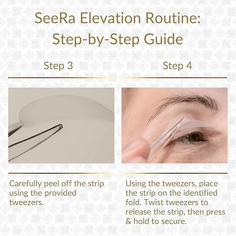 SeeRa: Instant Lifting Eyelid Tape for Hooded & Droopy Eyes - Hypoallergenic, Waterproof, Invisible Eye Lift Strips, Non-Surgical, Eyelid Lifters & Stickers-90pcs (4mm-7mm) (6mm-Moderate)