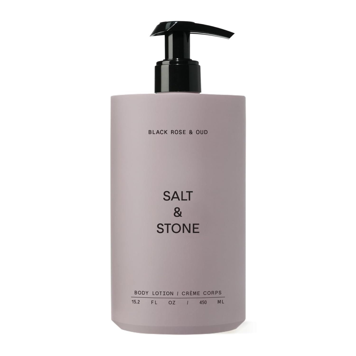 Salt & Stone Body Lotion for Women & Men| Scented Daily Body Lotion | Hydrates, Nourishes & Softens Skin | Restores Dry Skin | Fast-Absorbing | Cruelty-Free & Vegan (450 ml) (Black Rose & Oud)