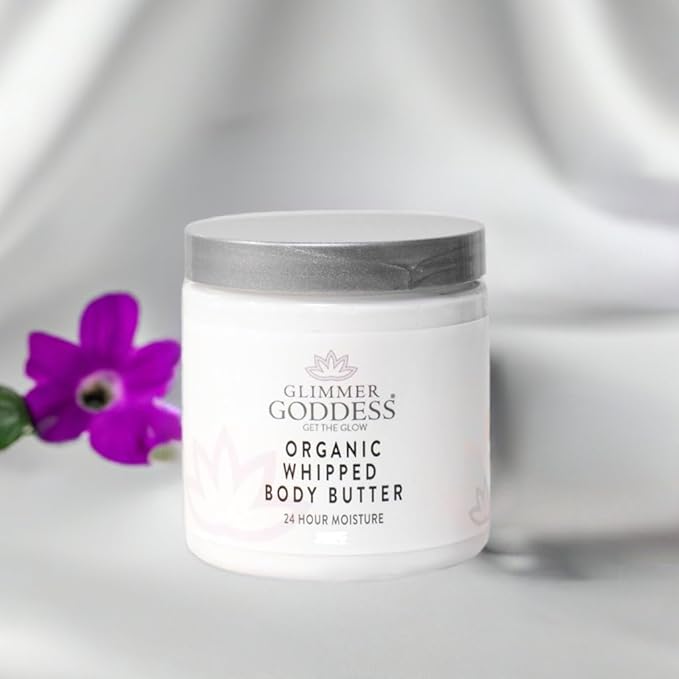 GLIMMER GODDESS Organic Body Butter - 8oz (Christmas Cookie)