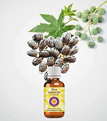 Deve Herbes Pure Castor Oil (Ricinus communis) Cold Pressed 630ml (21 oz)