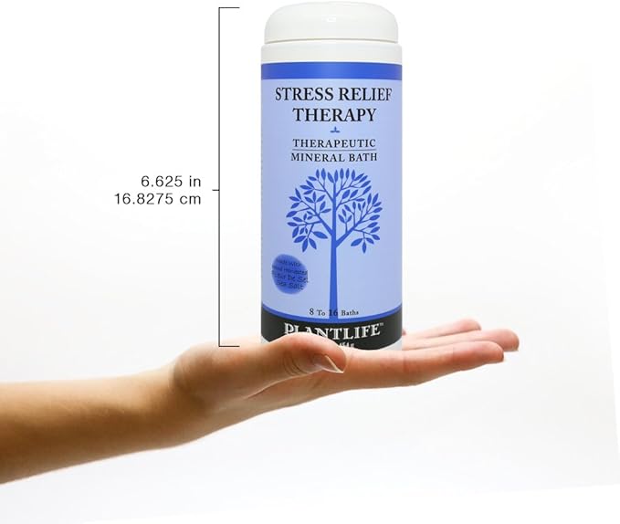 Stress Relief Therapeutic Mineral Bath Salt- 16 oz.