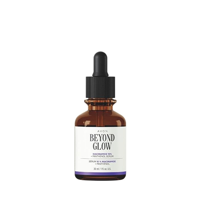Avon Beyond Glow Niacinamide 10% + Panthenol Serum – Hydrating Facial Serum for Even Skin Tone & Elasticity, Vitamin B3 & Provitamin B5, Paraben-Free, 1 fl. oz.