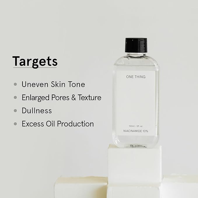 ONE THING Niacinamide 10% Toner 1.35 Fl Oz | Vitamin B3 Hydrating Revitalizing Soothing Facial Daily Essence Dull, Oily Skin | Discoloration, Redness, Acne Scars Relief, Uneven Tone | Korean Skin Care
