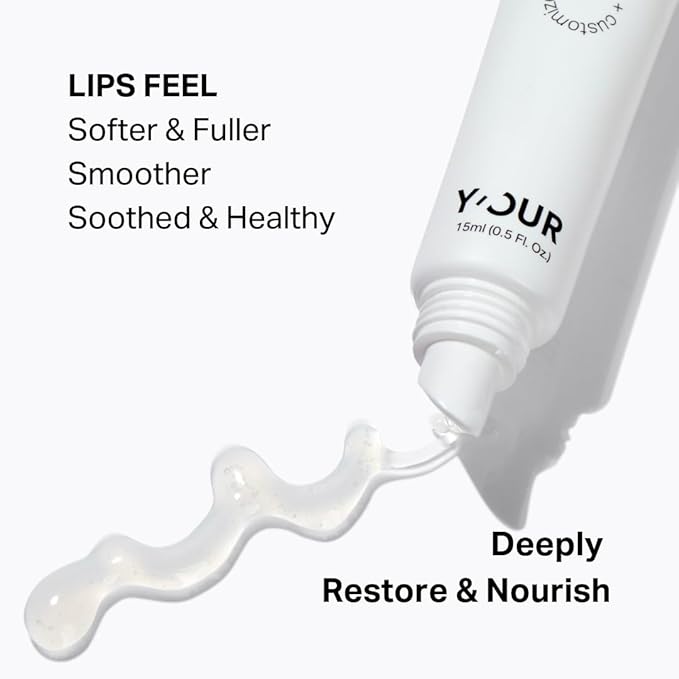Y’OUR Intensive Lip Balm | Light-Weight & Comforting | with Natural Shea Butter & Rosehip Oil | Extreme Moisturizer for Dry Lips | Paraben-Free & Silicon-Free Lip Care Products | 15ml (0.5 oz.)
