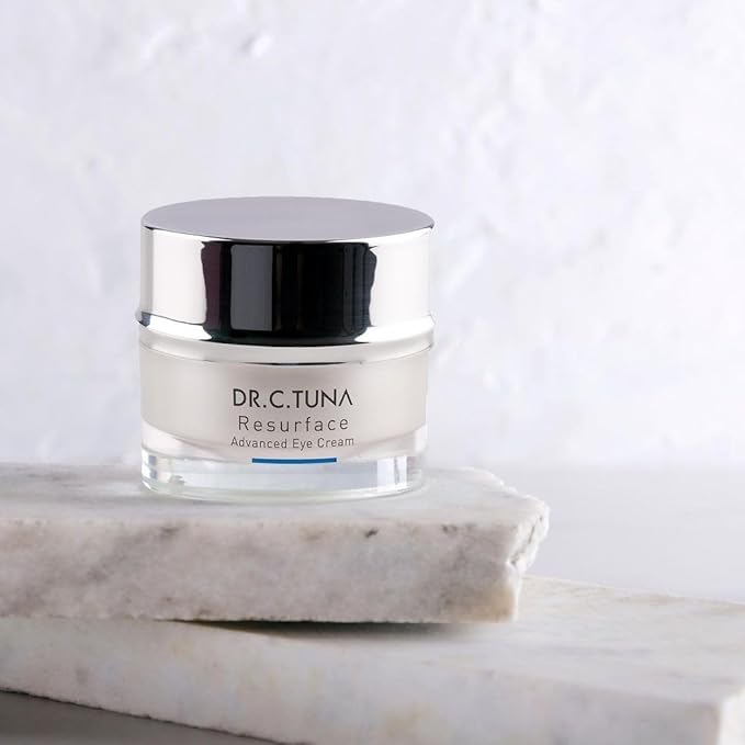Farmasi Dr. C. Tuna Resurface Advanced Eye Cream, Natural and Organic Anti Aging, Wrinkles Eye Cream to Reduce Puffiness, Minimizes Under Eye Darkness, Brighter and Younger-Looking Eyes 0.5 oz/15 ml
