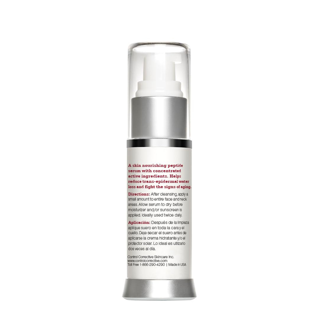 CONTROL CORRECTIVE Firming Tri-Peptide Serum, 1 Oz - Supports Skin Strength, Improves Skin Laxity, Collagen, Elastin, Skin Nourishing, Hyaluronic Acid & Active Peptide Serum For Firming And Hydration