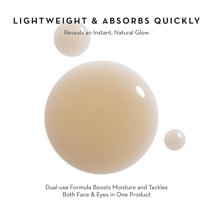 Face & Eye Serum - Dual-Use Formula to Lift, Reduce Puffiness and Even Tone, Wild-Foraged Botanicals, Vegan, Dermatologist Tested, EWG Verified, 15ml