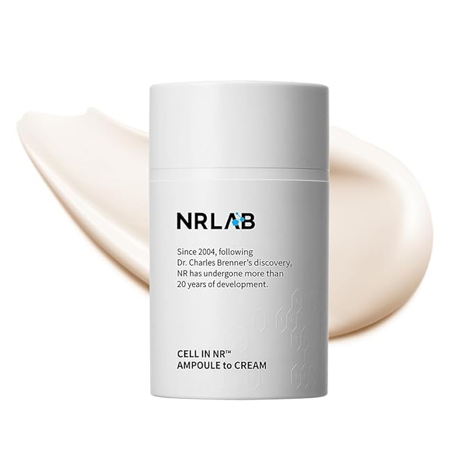 Anti-Aging Korean Serum with NR for Glass Skin– Hydrating, Anti-Aging, Firming & Brightening– Clinically Tested - K-Beauty Innovation - Korean Moisturizer – Ampoule-to-Cream Formula [1.52oz]