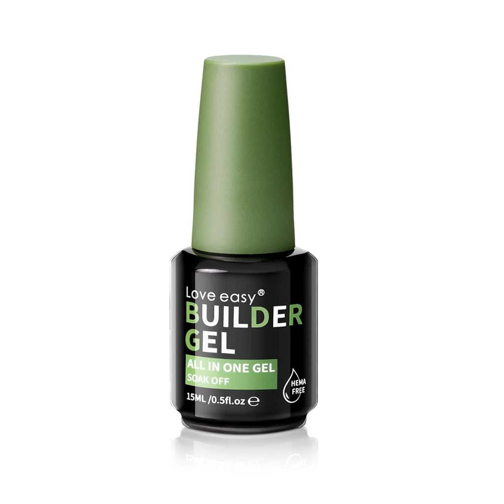 Hema Free Builder Gel for Nails Hypoallergenic & Odorless - Thickness Nail Strengthener & Extender | 28-Day Chip Resistance