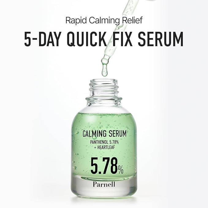 Parnell Panthenol 5.78% | 30ml / 1.01 fl.oz. | Heartleaf Calming Serum, soothing & moisturizing serum, korea skin care, korea beauty