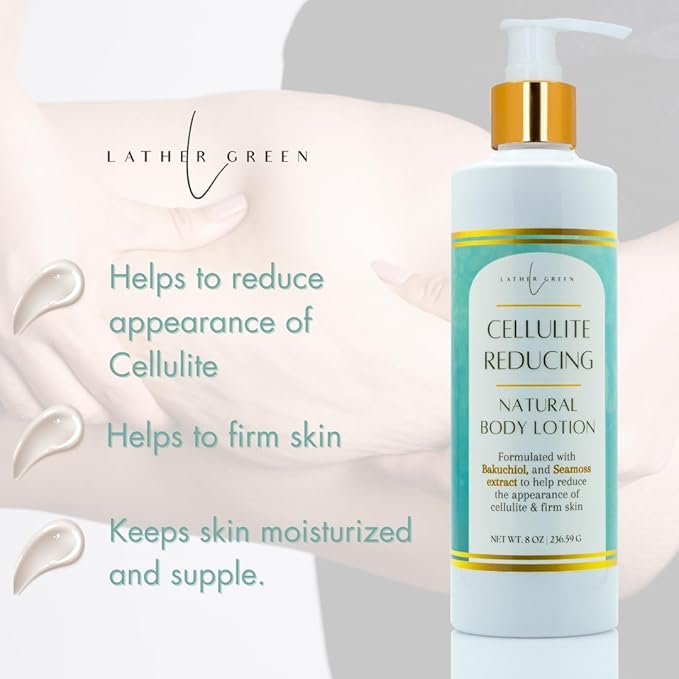 Cellulite Reducing Natural Body Lotion – Hydrating, Toning & Firming, 8 oz