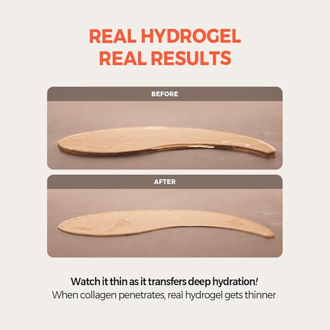 KLAVUU Real Vegan Collagen Eye Patches (60 Patches) - Korean Overnight Under Eye Mask for Puffy, Sagging Eyes, Fine Lines & Wrinkles | Elasticity Boost with Low-Molecular Carrot Collagen (500 Daltons)