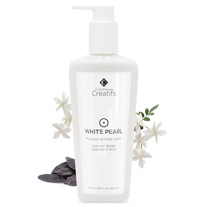 White Pearl Moisturizing Body Lotion with Coconut Butter and Hyaluronic Acid, 8.5 fl. oz.