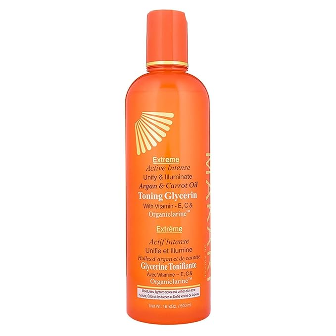 MAKARI Extreme Argan & Carrot Seed Oil Skin Toning 2 Piece Gift Set | Exfoliating Soap & Tone Boosting Body Lotion Ideal for All Types, Botanical Self Skin Care Kit with Free Makeup Bag