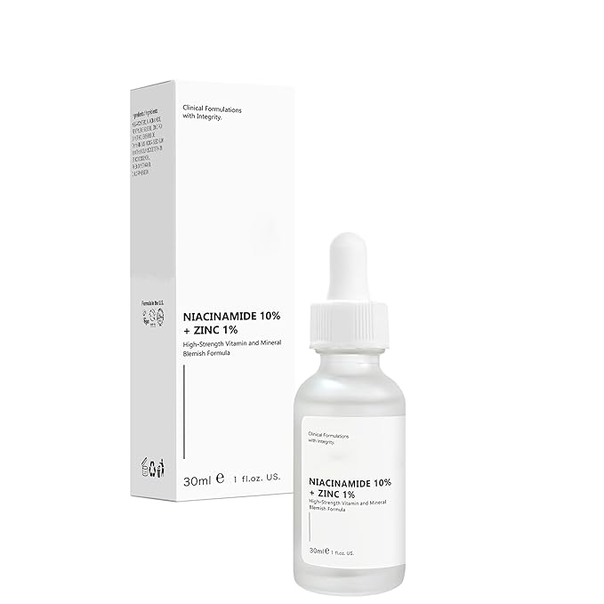 Niacinamide 10%+ Zinc 1% Serum For Face, Niacinamide Serum For Face, Dermatologist, Redness Relieve-30ml 1floz, 2Pcs