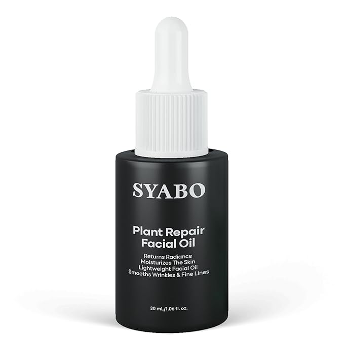 Natural Plant Derived Facial Oil - 100% Organic Anti Aging Facial Seed Oil with Grapeseed, Jojoba Oil, Vitamin E Oil, Daily Facial Oil Hydrating Moisturizer for All Skin Types