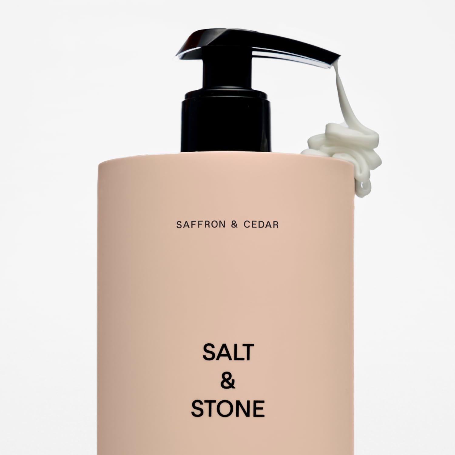 Salt & Stone Body Lotion for Women & Men | Hydrates, Nourishes & Softens Skin | Restores Dry Skin | Fast-Absorbing | Cruelty-Free & Vegan (Saffron & Cedar - 15.2 fl oz)