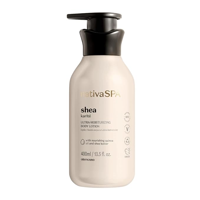 Nativa SPA Shea Moisturizing Body Lotion, Fragranced Skin Moisturizer with Purified Quinoa Drops, 13.5 Ounce
