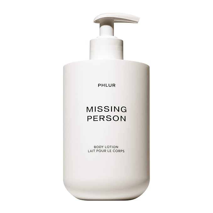 PHLUR Missing Person Body Lotion - Moisturizes & Replenishes Dry Skin - Floral Body Lotion for Women & Men with Bergamont, Musk, Orange & Sandalwood (16 Fl Oz)