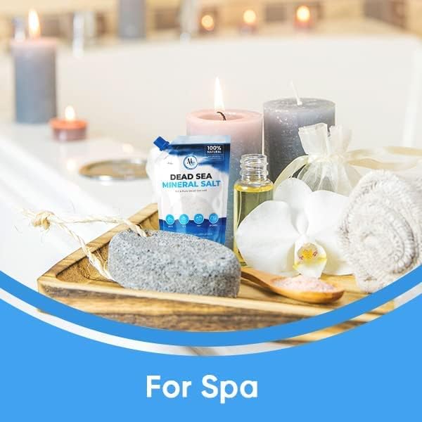Dead Sea Salt – Dead Sea Salts for Soaking, Mineral Salt for Bath, Spa, Shower – Pure and Natural Bath Salt for Foot Soak, More Minerals Then Epsom Salt, Fine Salt Mined from Dead Sea