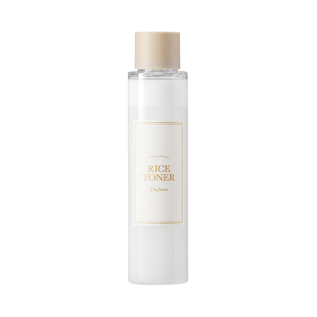 I'm from Rice Toner for Sensitive Skin, Rice Extract from Korea, Glow Essence with Niacinamide, Hydrating, Vegan, Alcohol Free, Fragrance Free, Peta Approved, K Beauty Toner, 5.07 Fl Oz