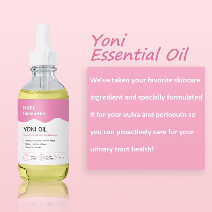 Renew Her Essential Oils Help Lighten Dark Spots, Help Feminine Ingrown Hair Growth, Nourish and moisturize ingredient, Designed for all Female Skin Fypes