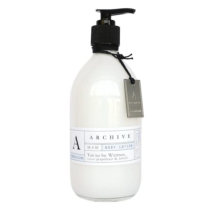 Archive Yet To Be Written Body Lotion Natural Moisturizing Lotion for Men & Women Lightly Scented 16.5 oz