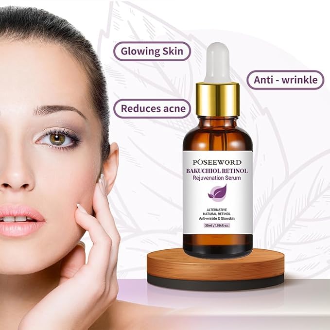 Venature Bakuchiol Retinol Rejuvenation Serum, Retinol & Vitamin for Wrinkles Bakuchiol Retinol Face Serum Korean, Retinol Serum for Wrinkles (2Pcs)