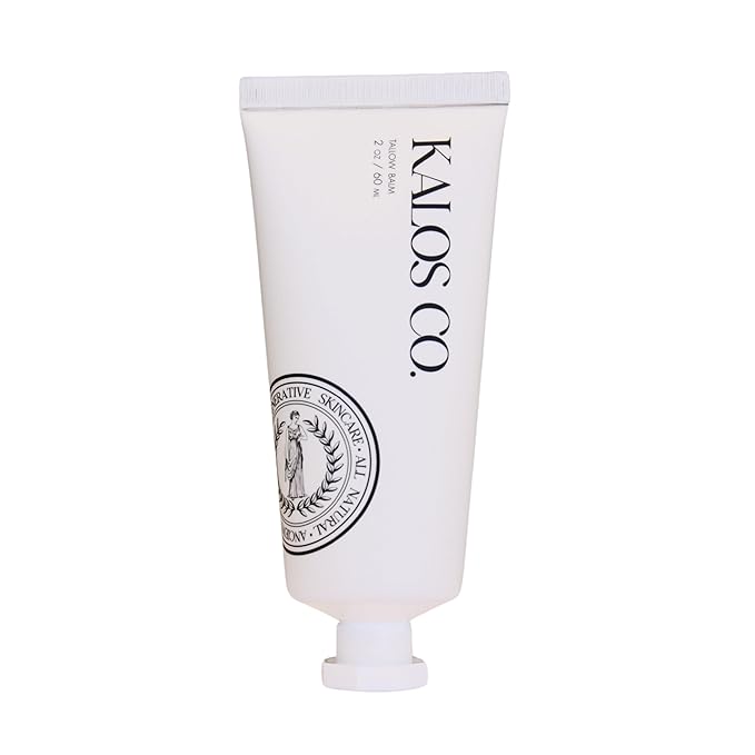 Tallow Balm Tube All-Natural Dry Skin Eczema Relief and Sensitive Skin Care Balm tallow face Moisturizer made with organic tallow organic emu oil herbal salve beef tallow skincare