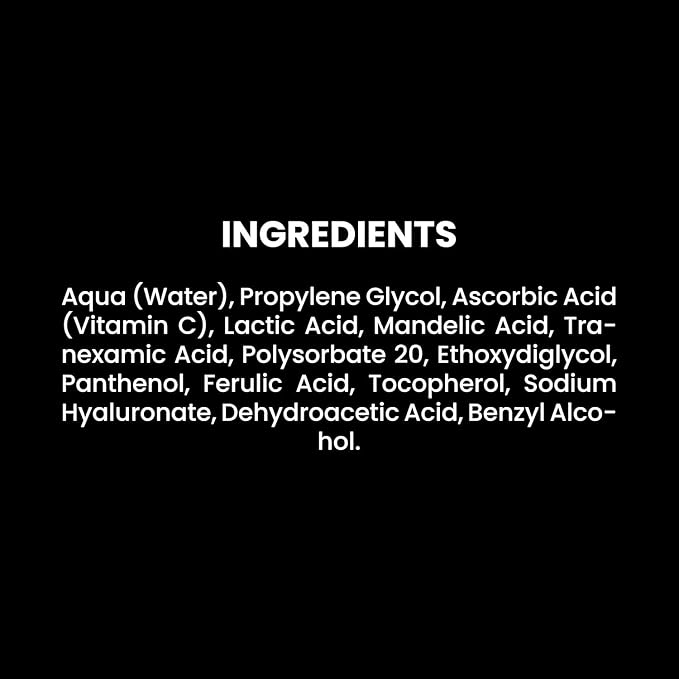 C-Acid Vitamin C & AHA Face Serum – Advanced Exfoliating and Brightening Treatment – Designed for Night Use with Lightweight Finish – 10% AHA Blend – 30 ml/Net 1.01 Fl. Oz