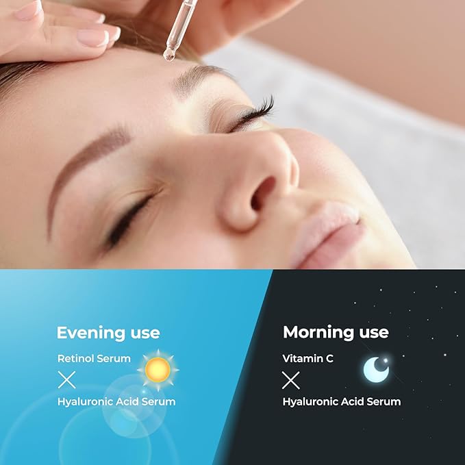 Face Serum Set – Retinol Serum, Vitamin C Face Serum & Hyaluronic Acid Serum for Face – Anti Aging Serum Skin Care Set for Women – Serum for Firm, Wrinkle Smoothing 3x1oz