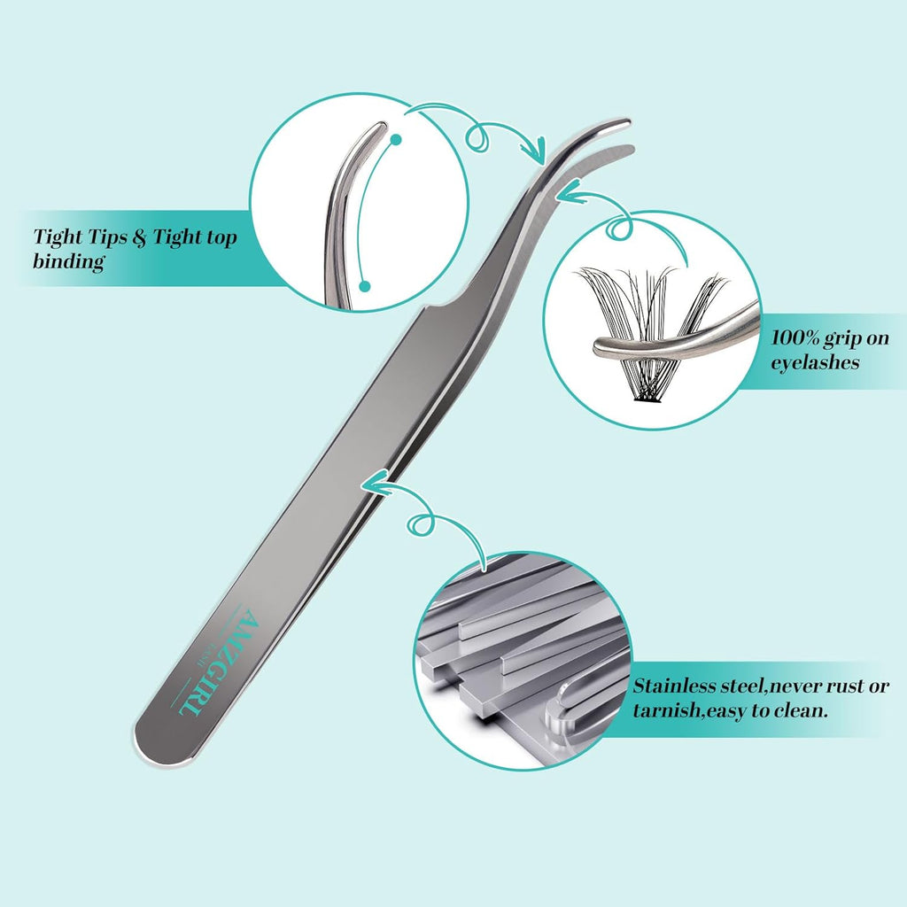 Lash Extension Kit 320Pcs,DIY Individual Lashes Clusters Kit,Lash Bond And Seal,Lash Remover For Eyelashes Extensions,Lash Applicator Tool For False Eyelash Cluster Kit At Home(40D,D-Mix9-16mm Kit)