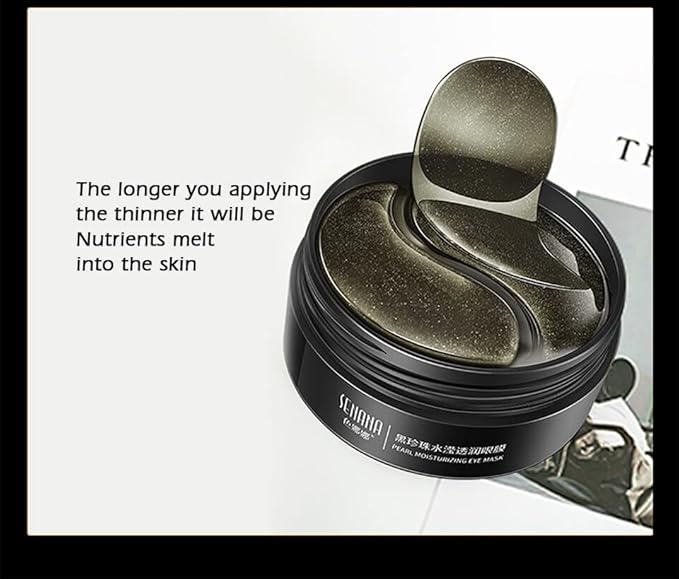 Senana MarinaUnder Eye Masks, Eye Lines And Moisturizing Eye Patches, Moisturizing, Nourishing, Improving Eye Bags, Dark Eye Circles, Under Eye Gel Pads with Collagen Hyaluronic Acid (60 Pieces) (PEARL MOISTURIZING Collagen)