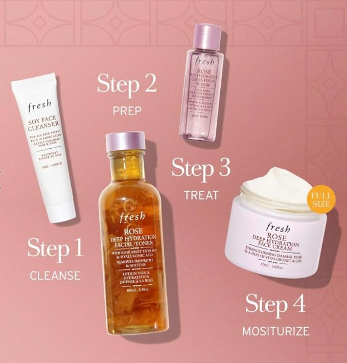fresh Cleanse & Deeply Hydrate Set, Pink