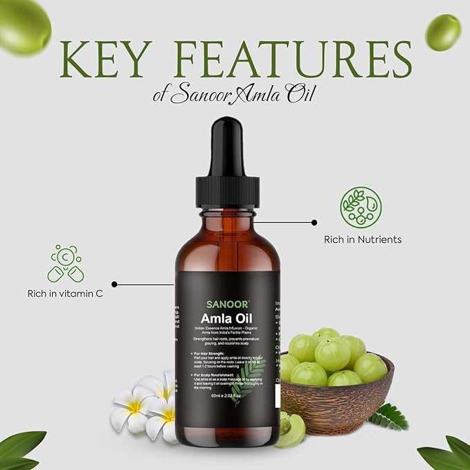 Indian Essence Amla Infusion | 100% Pure (2.02oz)| Infused with Nutrients Pure Hair Butter | Cold-pressed | 60ml