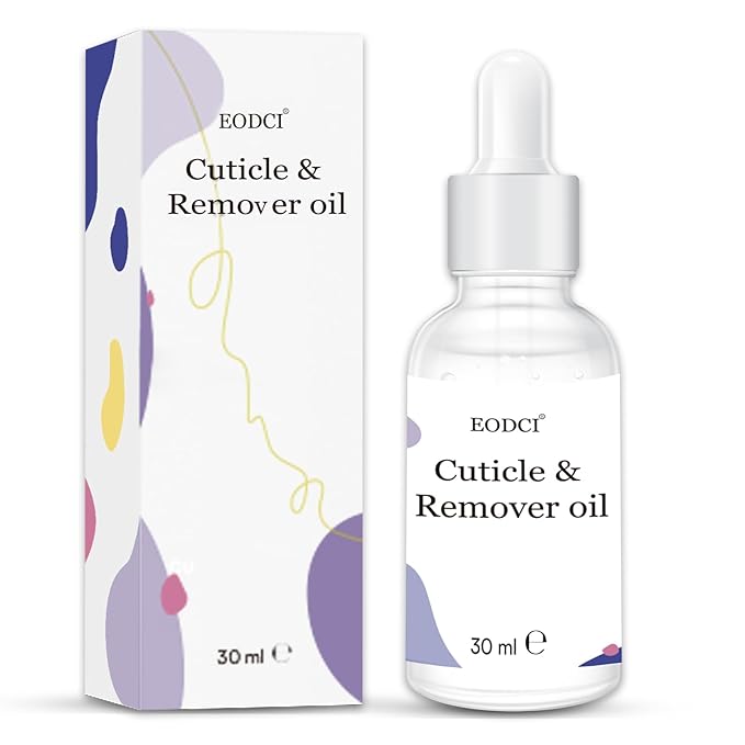 30ml Organic Nail Cuticle Oil, Natural Nail Oil for Growth and Strength Damaged Nails Natural Blend Of Jojoba, Vitamin E, Castor and Sweet Almond Oils Exfoliating Nail Care Cuticle Removal