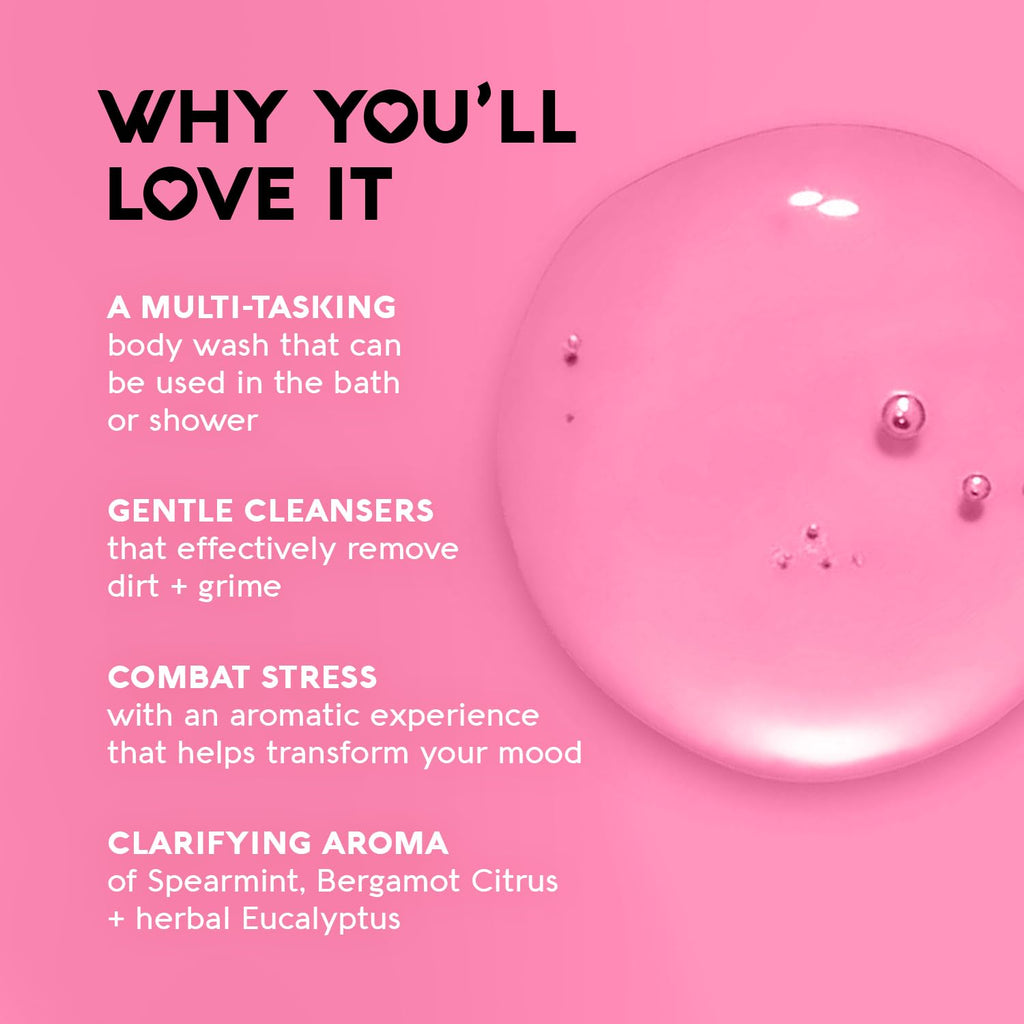 Nature's Beauty Elderberry Eucalyptus Stress Relief Body Wash Multi-Pack - Gentle Bath + Body Cleanser, Restore Skin Made w/Shea Butter, Avocado Oil, and Sweet Almond Oil, 12 fl oz (2 Pack)