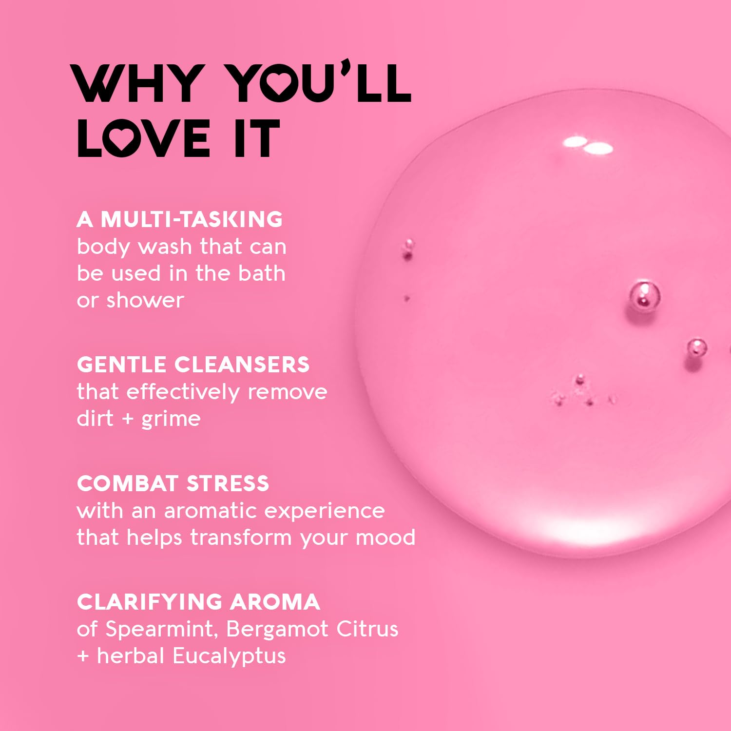 Nature's Beauty Elderberry Eucalyptus Stress Relief Body Wash Multi-Pack - Gentle Bath + Body Cleanser, Restore Skin Made w/Shea Butter, Avocado Oil, and Sweet Almond Oil, 12 fl oz (2 Pack)