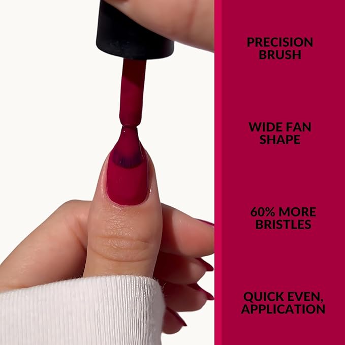 Nail Strengthener & Nail Polish Duo, Nail Repair for Damaged Nails, Nail Hardener & Growth, Non Toxic, Professional Applicator Brush, Keratin (Under the Affluence) CAKE Power Boost (1 fl oz)