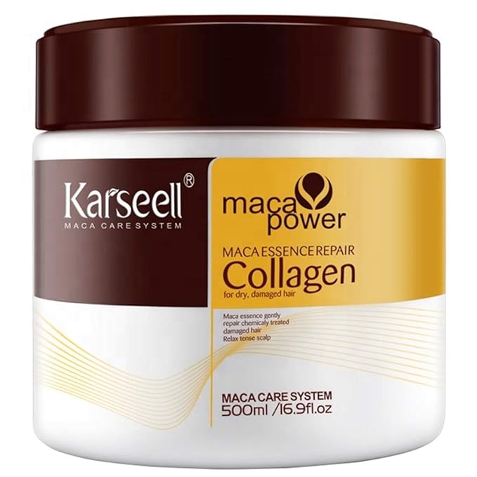 Hair Mask Karseell Deep Conditioner Argan Oil Collagen Treatment Natural Coconut Oil for Dry and Damaged Hair 16.9Oz 500ml